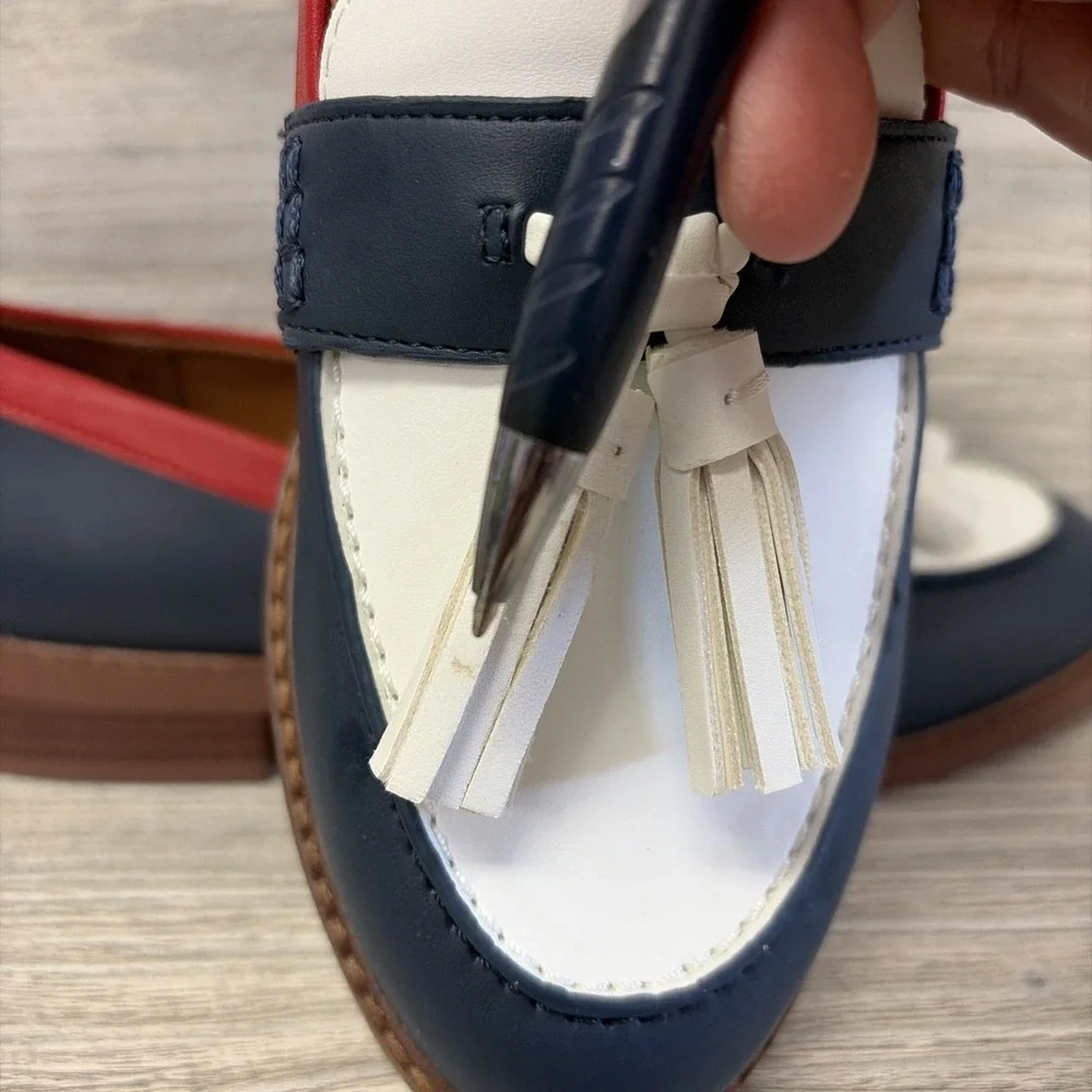 Franco Sarto Carolyn Low Profile Tassel Loafers 7 (c3) - Picture 2 of 8